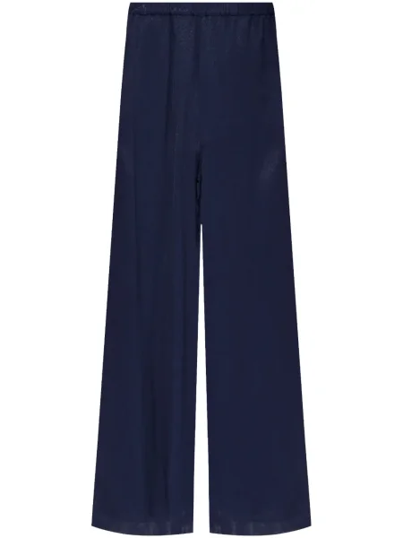 Pantaloni Emporio Armani din jacard albastru