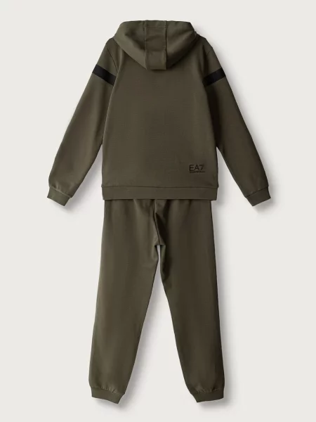 Emporio Armani melegítő szett gyerek pamuttal zöld