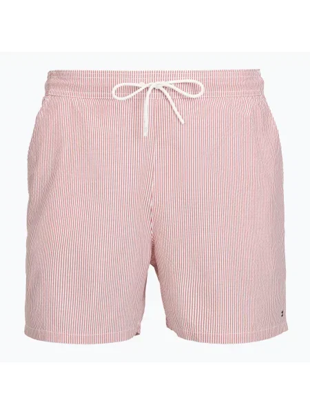 Мъжки плажни шорти Tommy Hilfiger Medium Drawstring Ithaca terra red/ecru ithaca червено