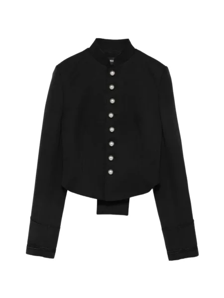 Gulerat geacă Ann Demeulemeester negru