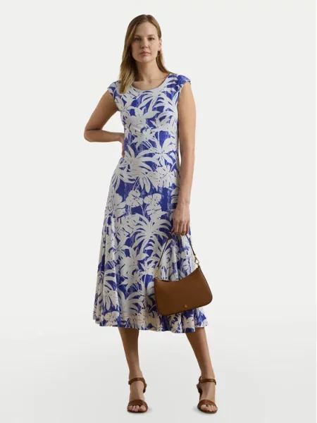Vsakodnevna obleka LAUREN RALPH LAUREN modra