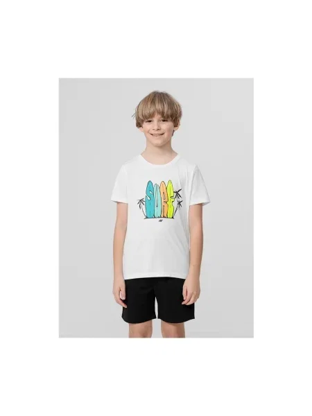 Tricou copii 4f alb
