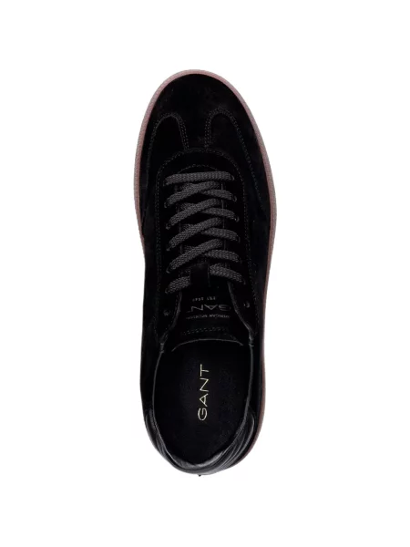 Sneakerși Gant din piele de căprioară negru