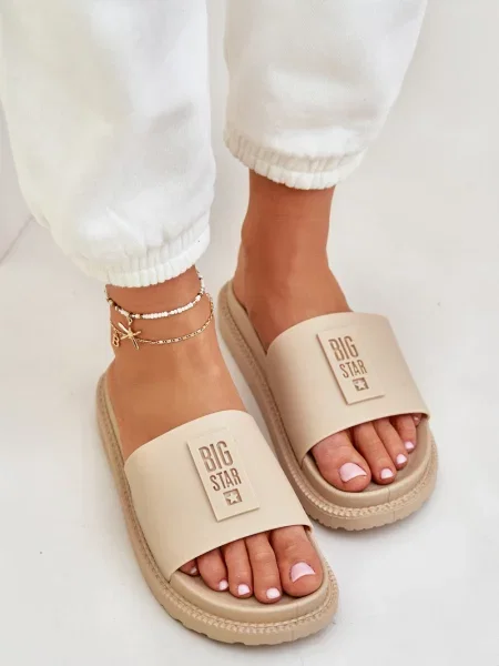 Šľapky Big Star Shoes béžová