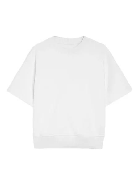 Tricou Jil Sander cu decolteu rotund alb