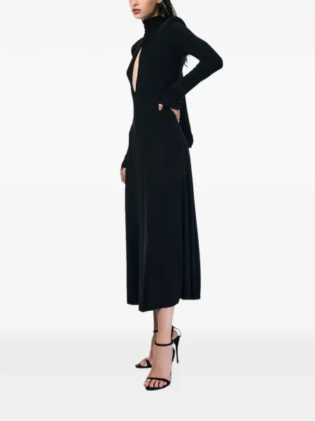 Rochie midi Andra Andreescu cu legături negru