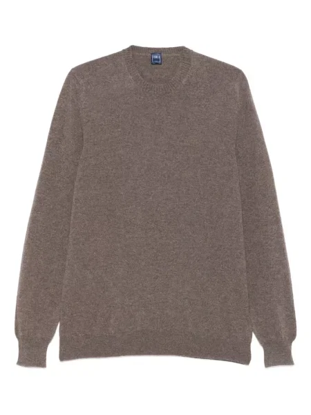 Sweter Fedeli z kaszmiru brązowy