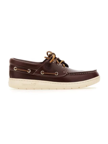 Półbuty Timberland skórzane fioletowe