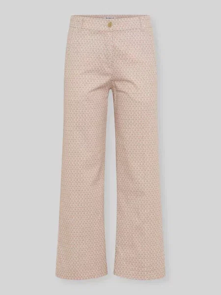 Kuloty o kroju slim fit z mieszanki bawełny model PEGGY CULOTTE' Raphaela By Brax różowe