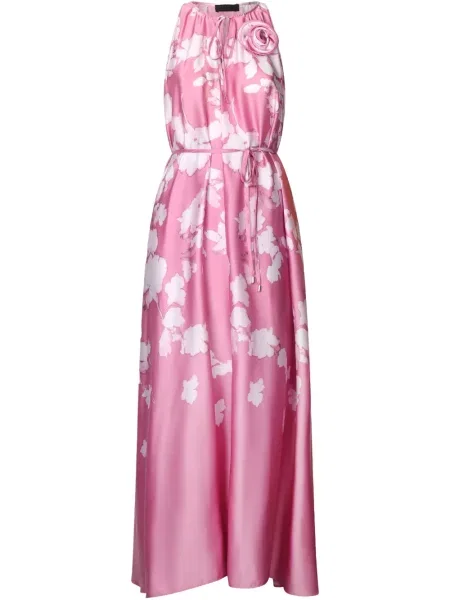 Satenska odgovarati haljina Liu Jo s printom ružičasta