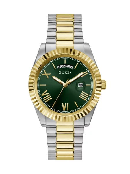 Guess Ceas Connoisseaur Argintiu verde