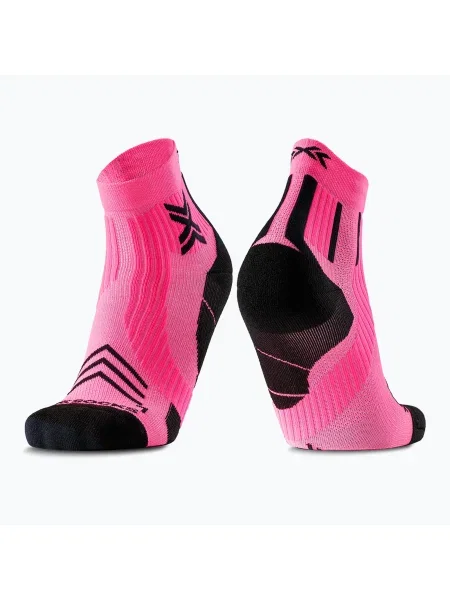 Мъжки чорапи X-Socks Run Expert Ankle fluo pink/x black черно