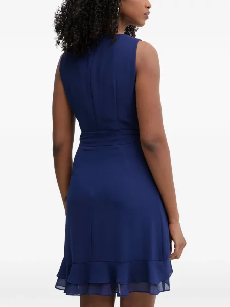 Rochie mini Morgan cu volane plic albastru
