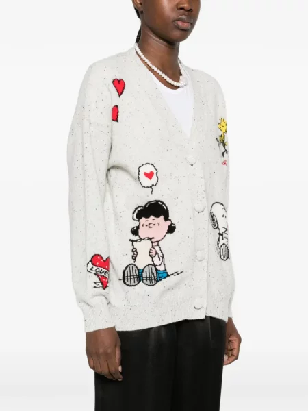 Cardigan Mc2 Saint Barth tricotate gri