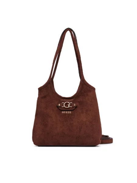 Ročna torba Guess Samantha Mini rjava