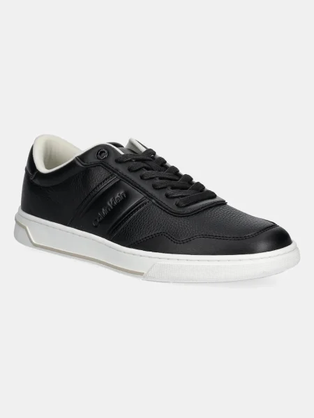 Tenisice Calvin Klein LOW TOP LACE UP LOGO crna