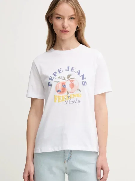 Тениска Pepe Jeans VENUSA бяло
