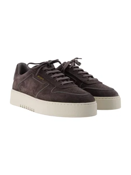 Haftowane sneakersy Axel Arigato skórzane szare
