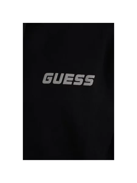 Bluza rozpinana z detalem z logo model ‘DARIL’ Guess czarna