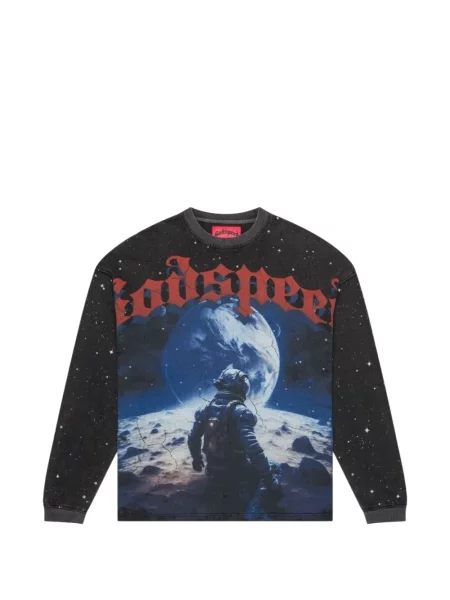 Lung tricou Godspeed gri