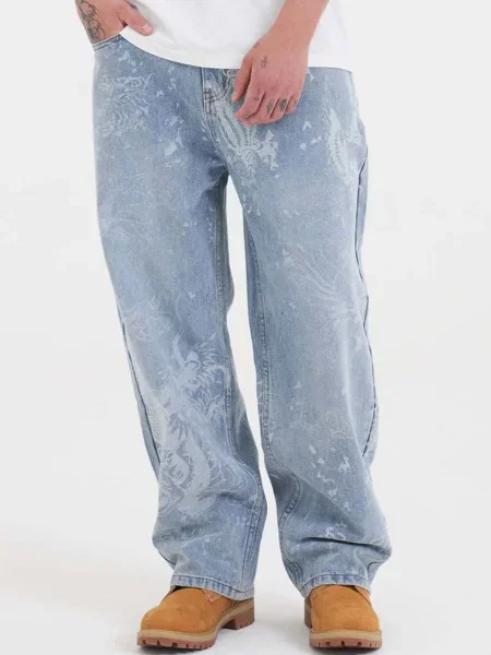 Ed Hardy Jeans Gothic pastel / deschis albastru