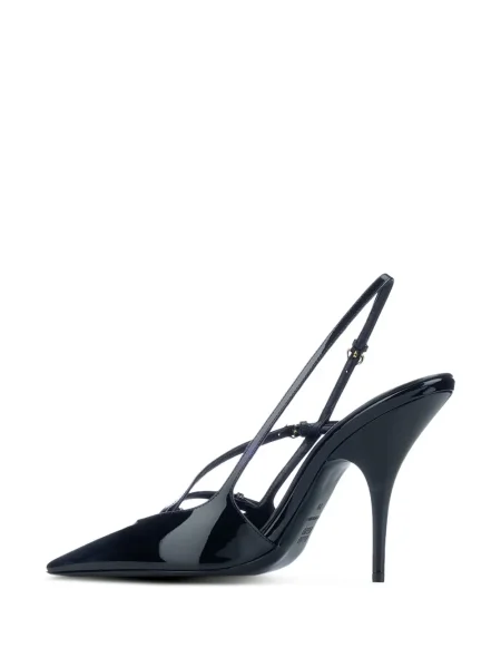 Pantofi cu toc Miu Miu slingback negru
