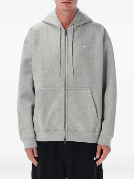 Pulover Nike cu decolteu rotund lung de catifea cord negru
