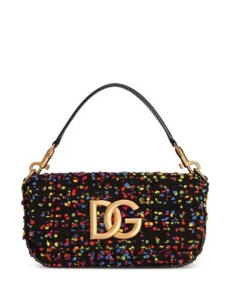 Bouclé geantă Dolce & Gabbana negru