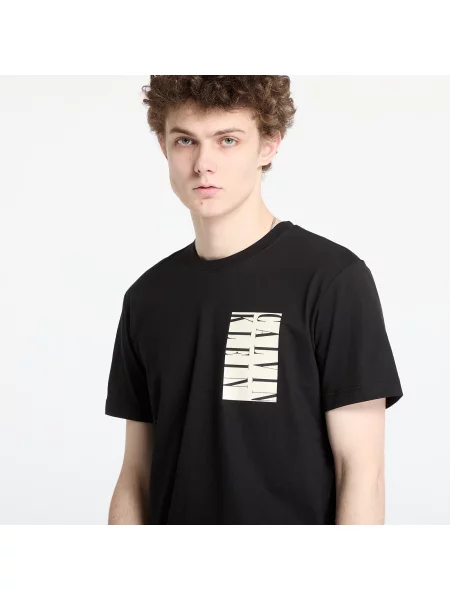 Тениска Calvin Klein Jeans Serif Box Graphic Tee Black M черно