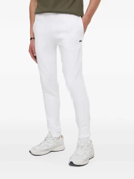 Pantaloni sport Lacoste alb