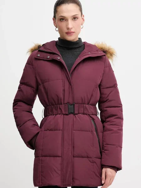 Pepe Jeans kurtka zimowa bordowy