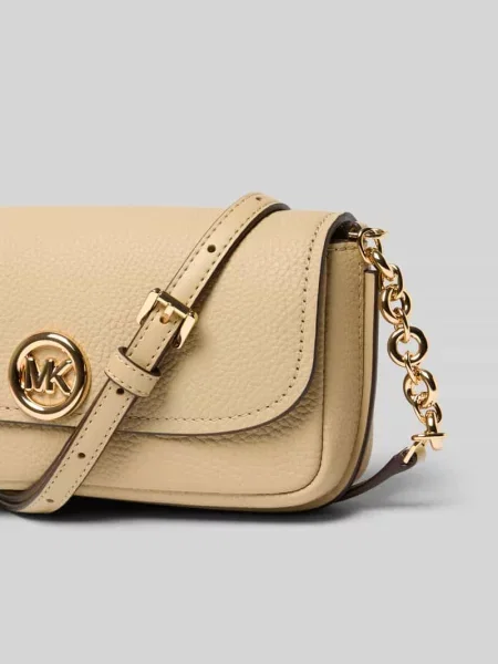Torba na ramię z prawdziwej skóry model Nolita' Michael Michael Kors beżowa