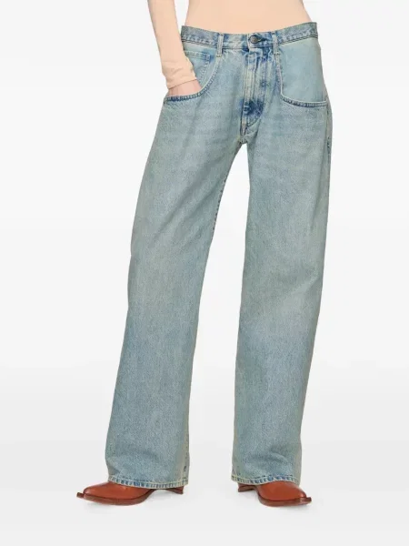 Blugi cu picior larg Maison Margiela albastru