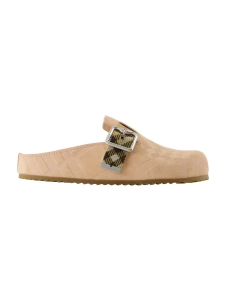 Klapki mules Burberry różowe