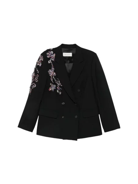 Marynarka Dries Van Noten wełniana czarna