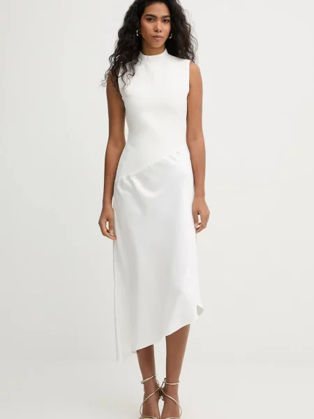 Herve Leger rochie Esme midi evazati bej