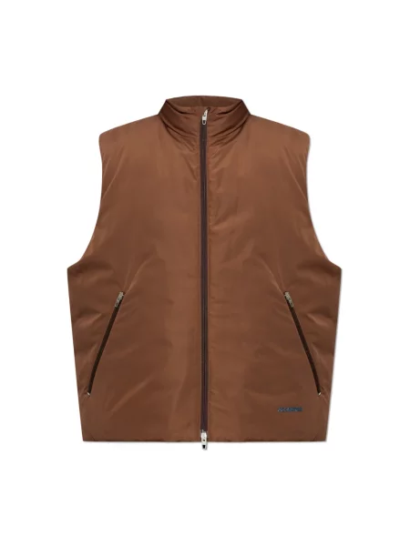 Kamizelka Jil Sander brązowa