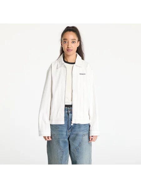 Adidas Originals kurtka Pinstripe H Jacket beżowy przejściowa biała