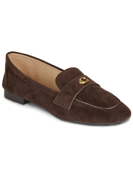 Pantofi loafer Coach din piele maro