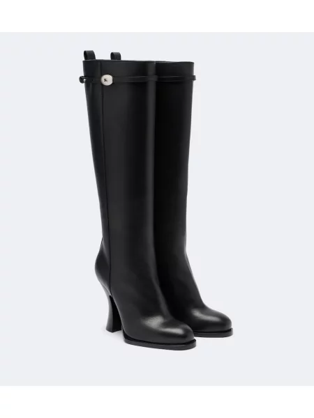 Cizme Burberry din piele negru
