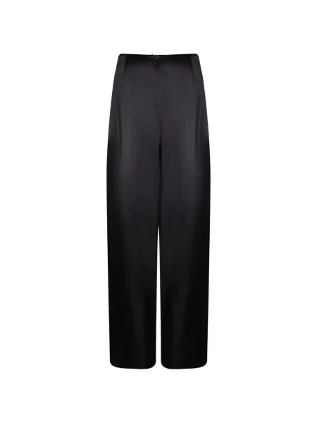 Pantaloni Danamé din satin negru