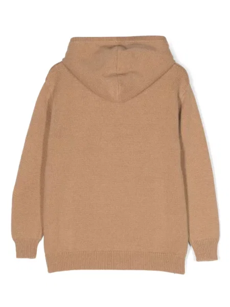 Bluza z kapturem dziecięca Balmain brązowa