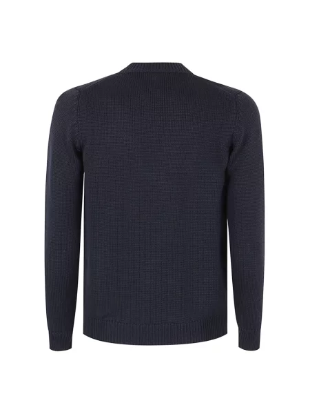 Sweter Roberto Collina niebieski