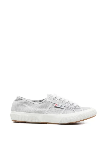Sneakerși Superga din canvas gri