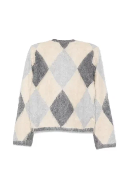 Cardigan Seventy tricotate cu model argyle