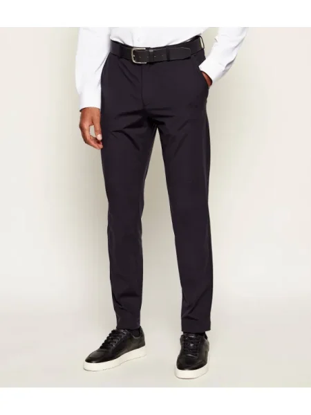 BOSS BLACK Pantaloni chino negru