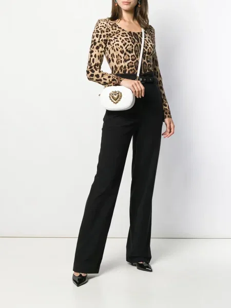 Bluzka Dolce And Gabbana z nadrukiem w panterkę