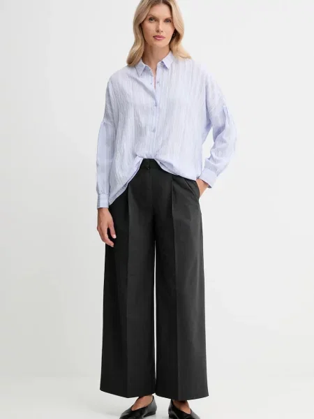 Sessun spodnie szerokie medium waist szary