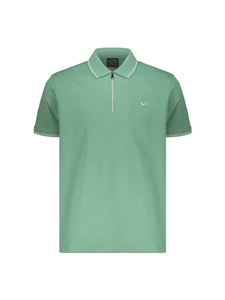 Koszulka polo Paul & Shark z krótkim rękawem zielona