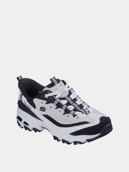 Кожаные повседневные кроссовки Skechers черные